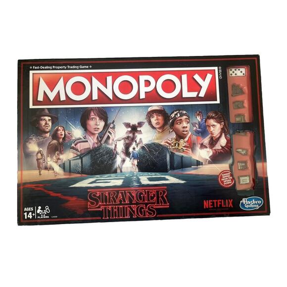 Hasbro Other - Monopoly Stranger Things Edition Board Game 2017 Netflix Hasbro -COMPLETE!
